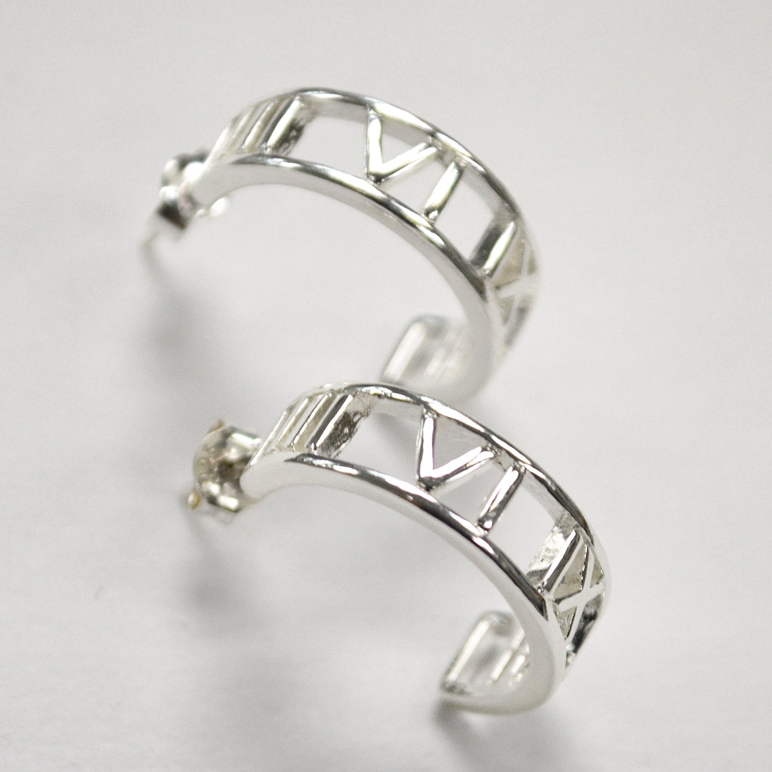 Designer Inspired Sterling Silver Earrings 533026