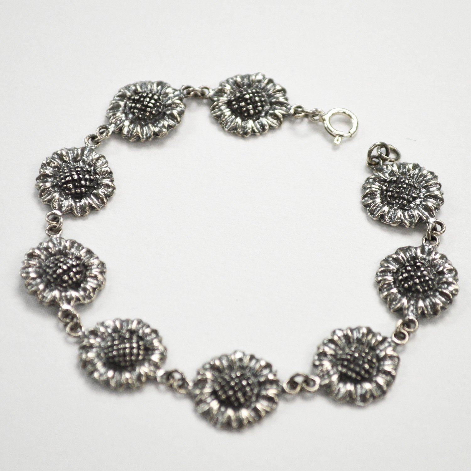 Sunflower Sterling Silver Bracelet 542042