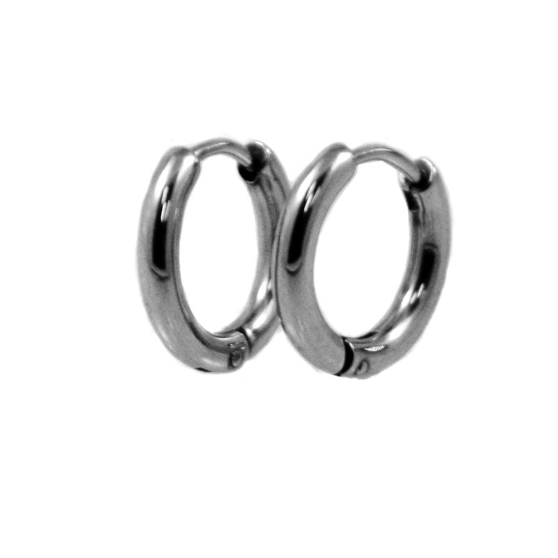 Tube Stainless Steel Earrings (15mm)83-679S