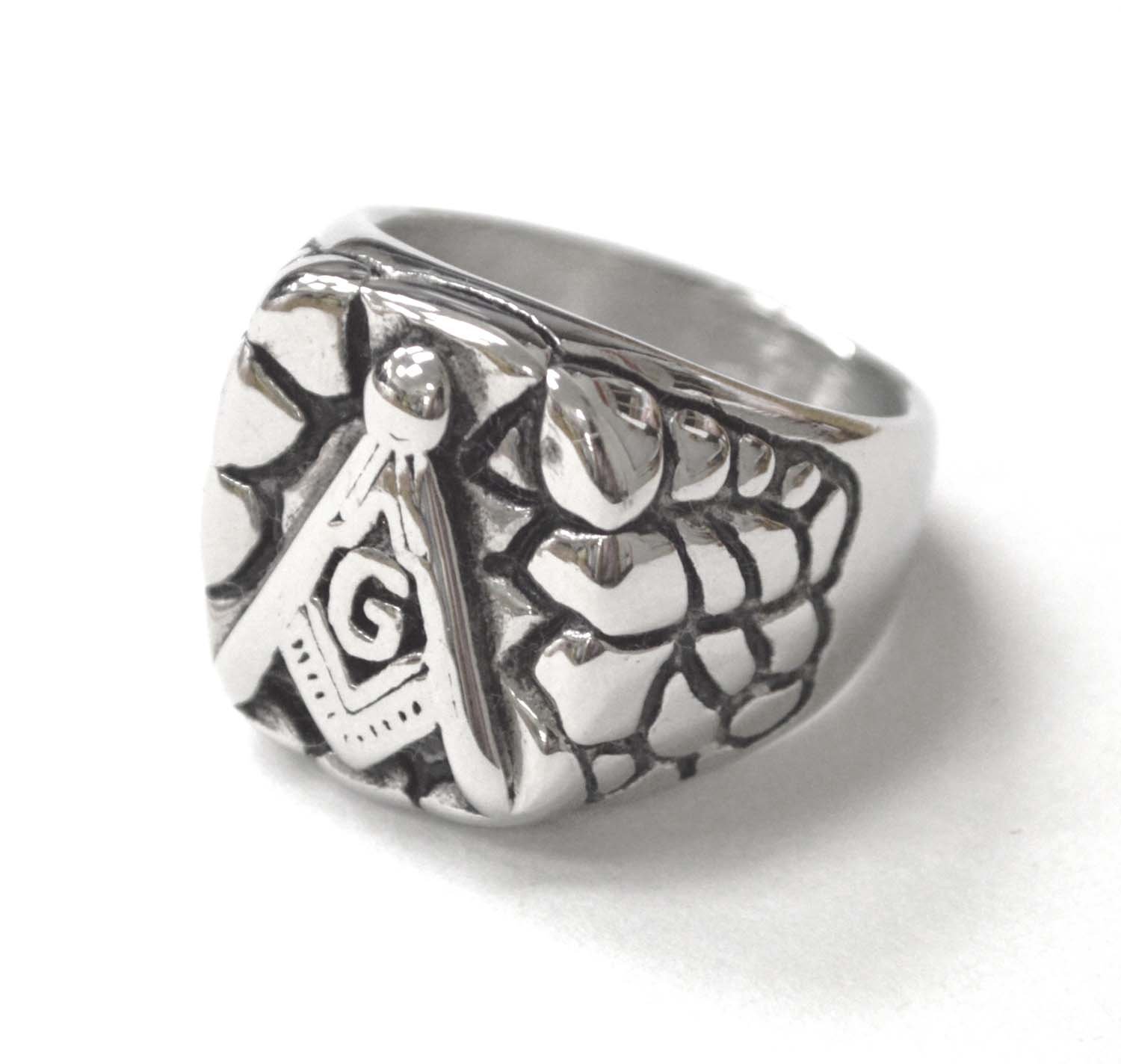 Masonic Stainless Steel Ring 81-1086-1