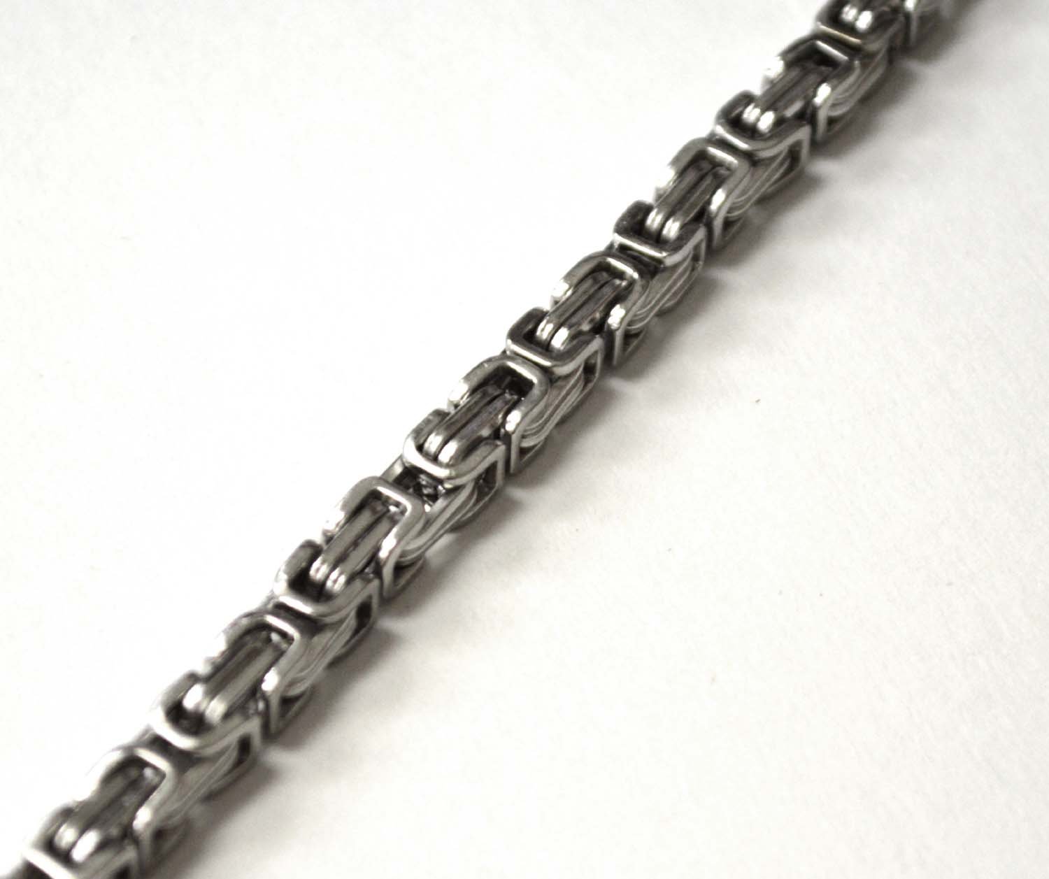 6mm Stainless Steel Byzantine Necklace 85-195S-6