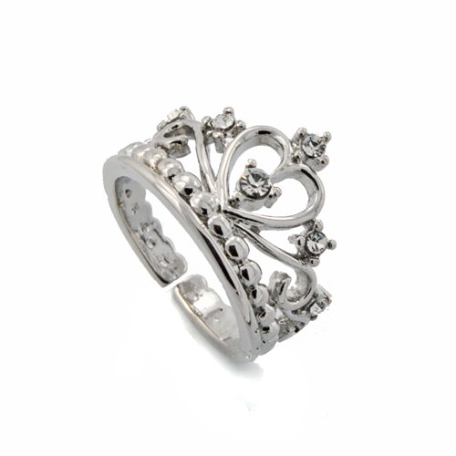 Adjustable Crown Brass Ring BTR-07