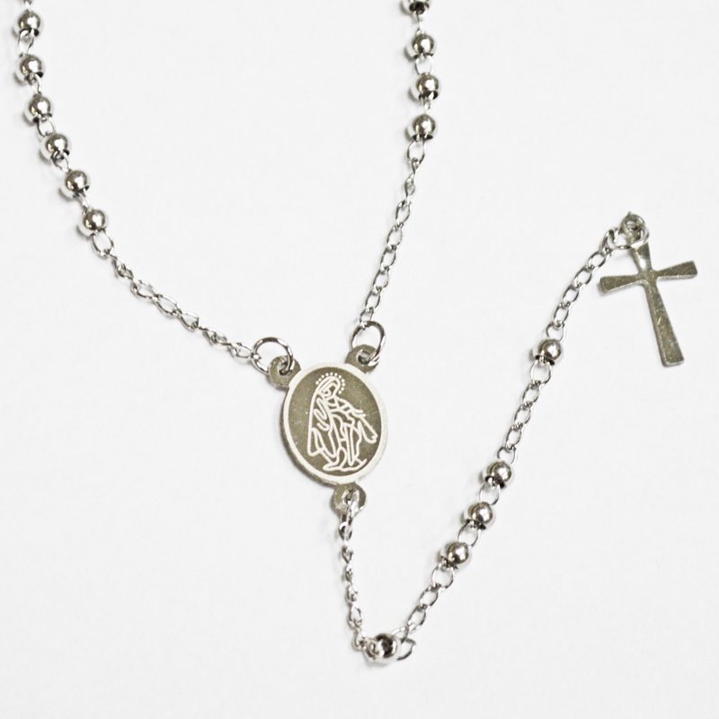 3MM STAINLESS STEEL ROSARY 87-24S