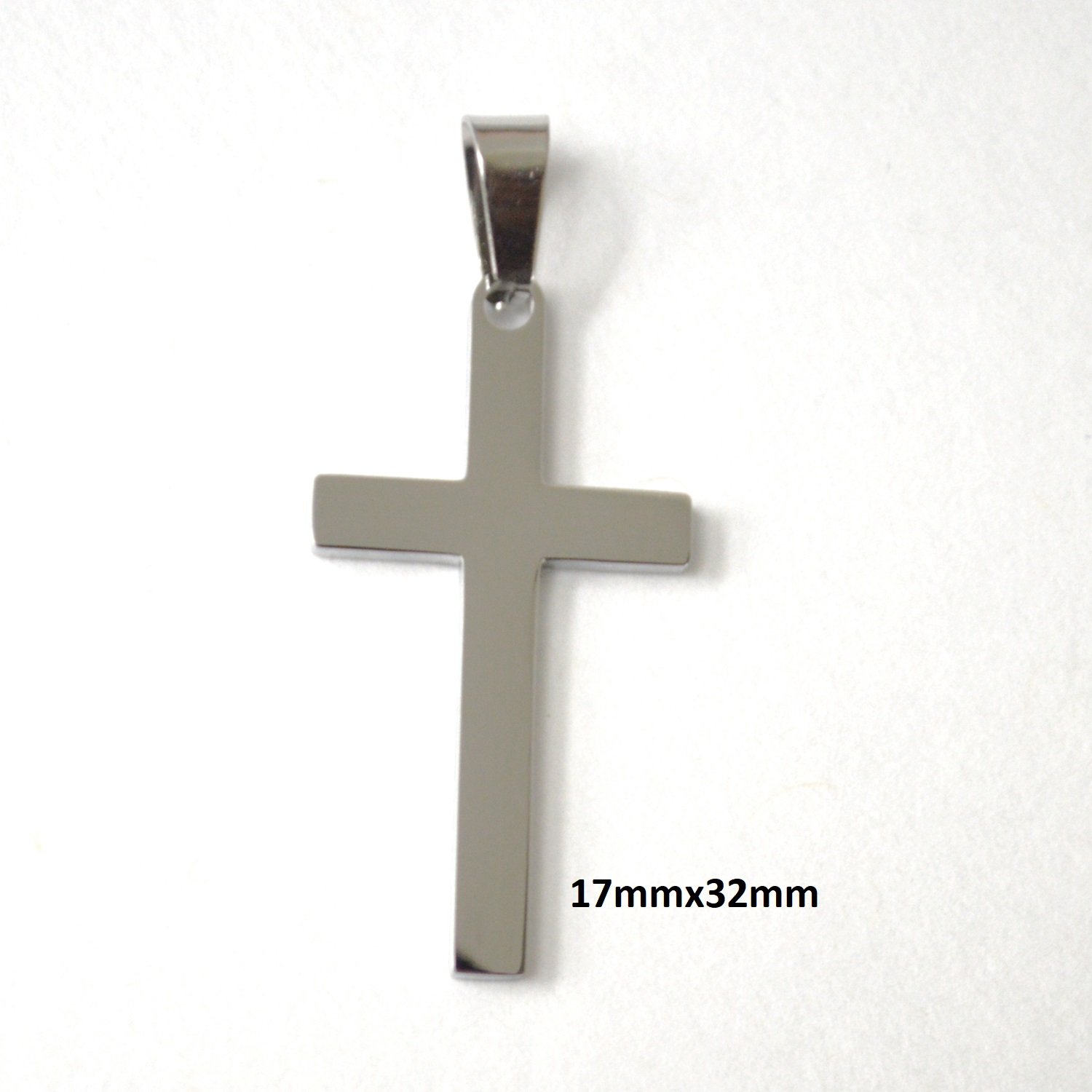 Plain Cross Stainless Steel Pendant 86-875S