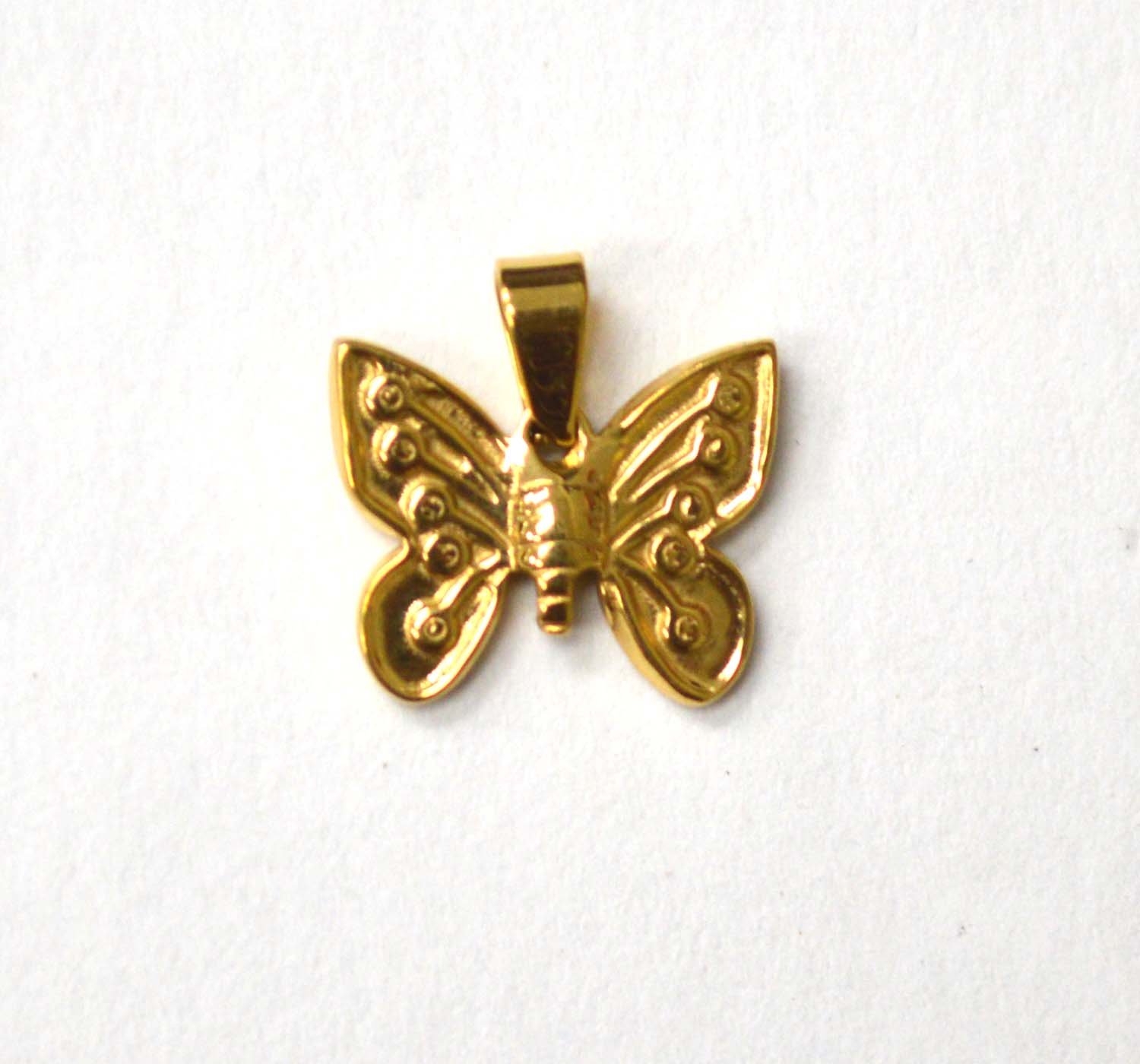 Butterfly Gold IP Plated Pendant 86-2519G