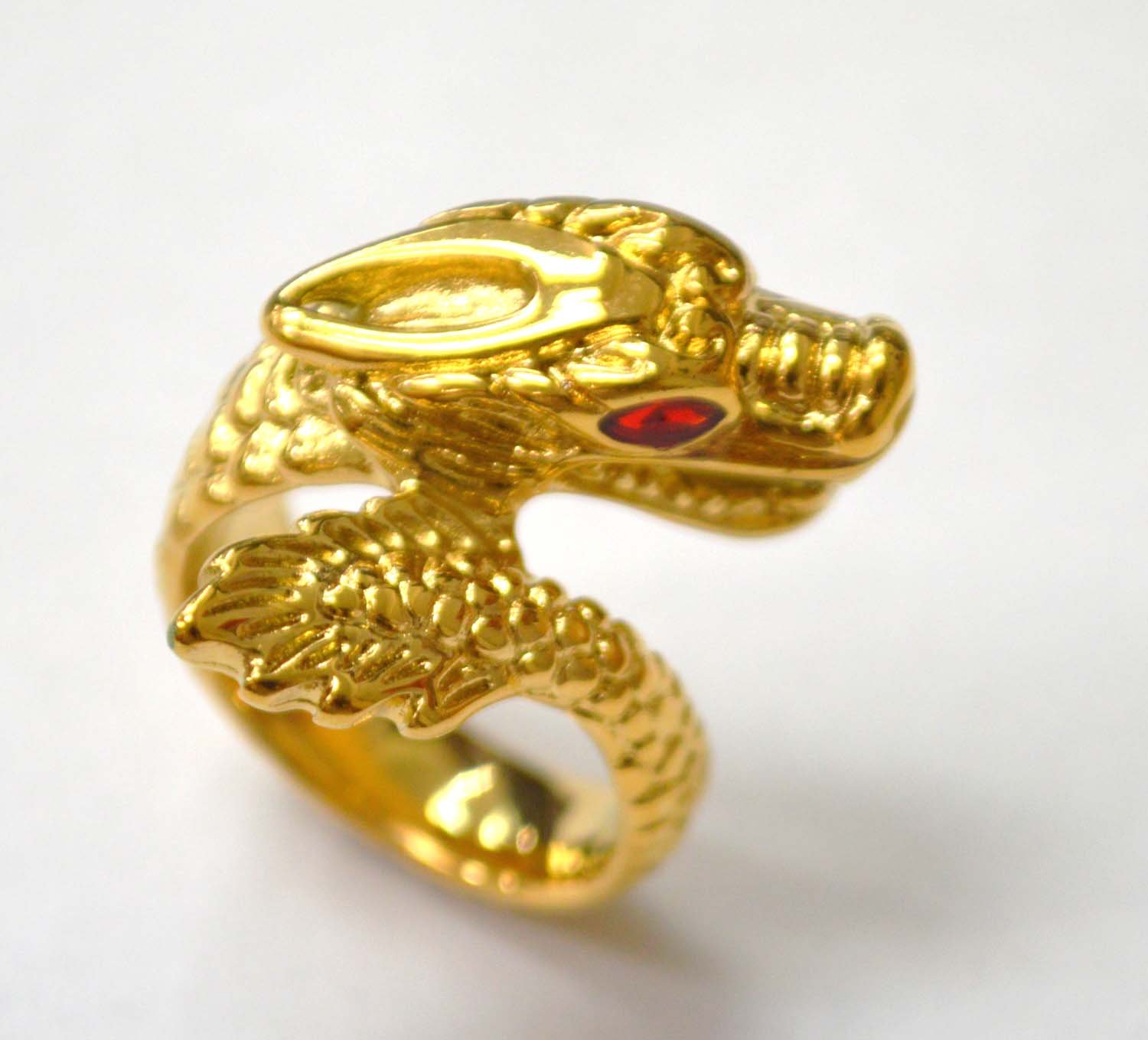 Dragon Gold Plated Ring 81-1459G