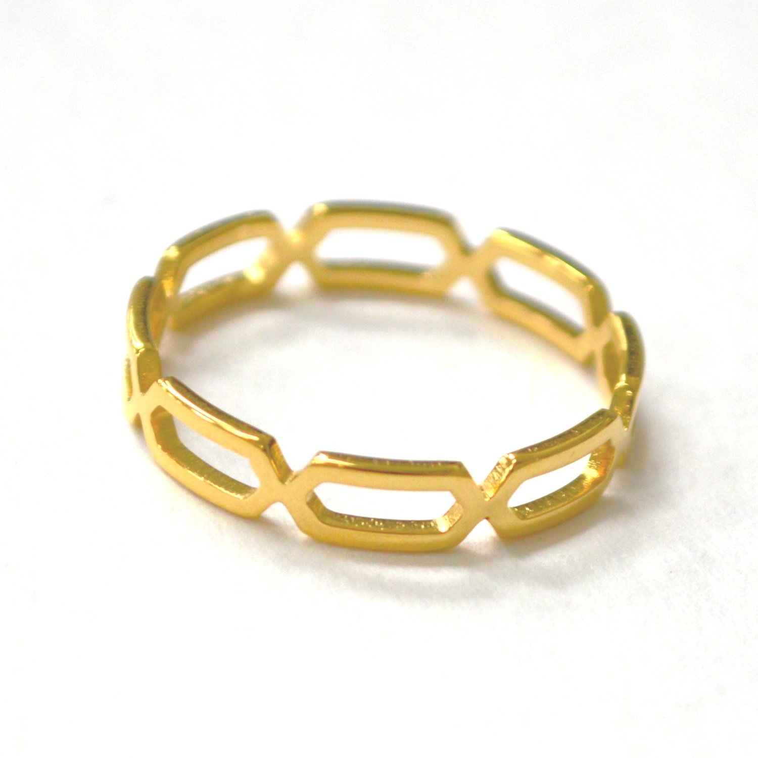 Stainless Steel Gold IP Plated Ring 81-1740G