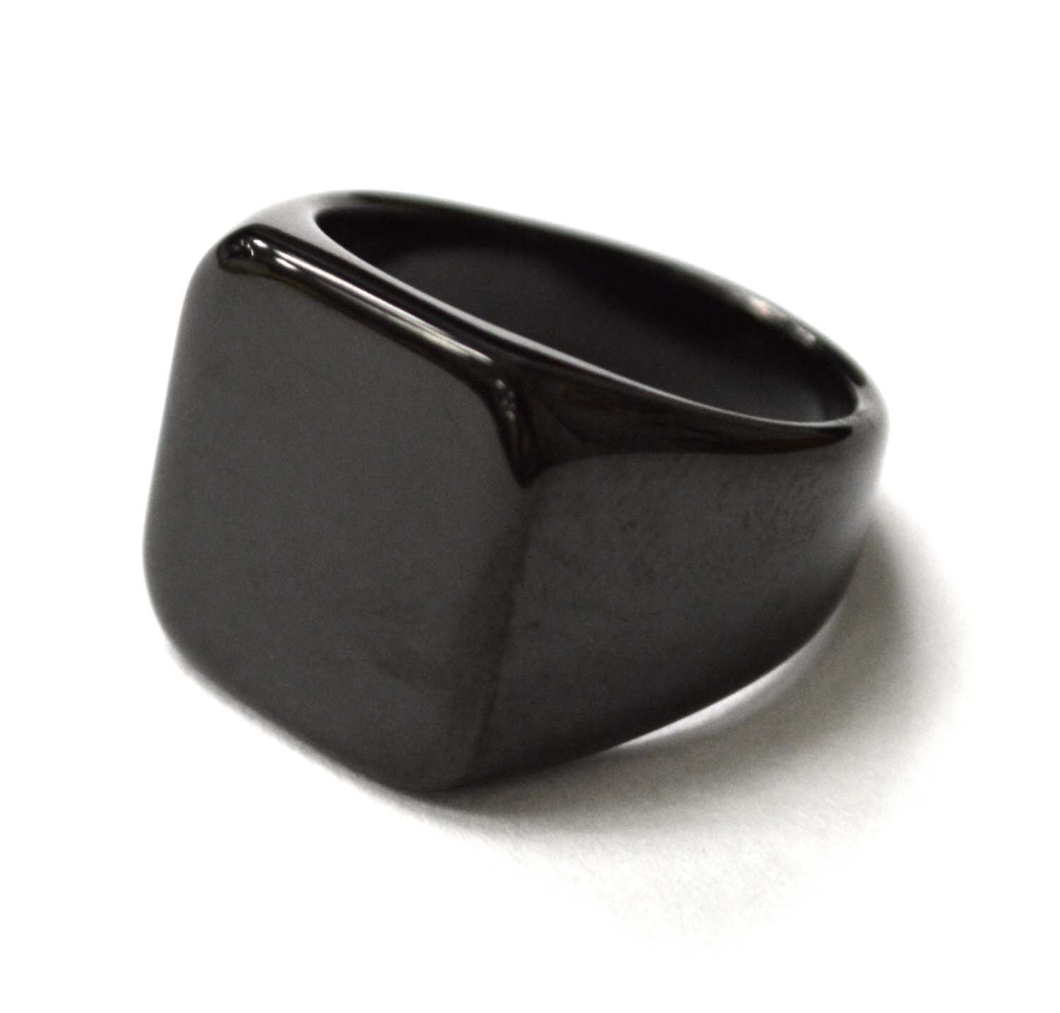 SIGNET RINGS Black Plated  81-820B