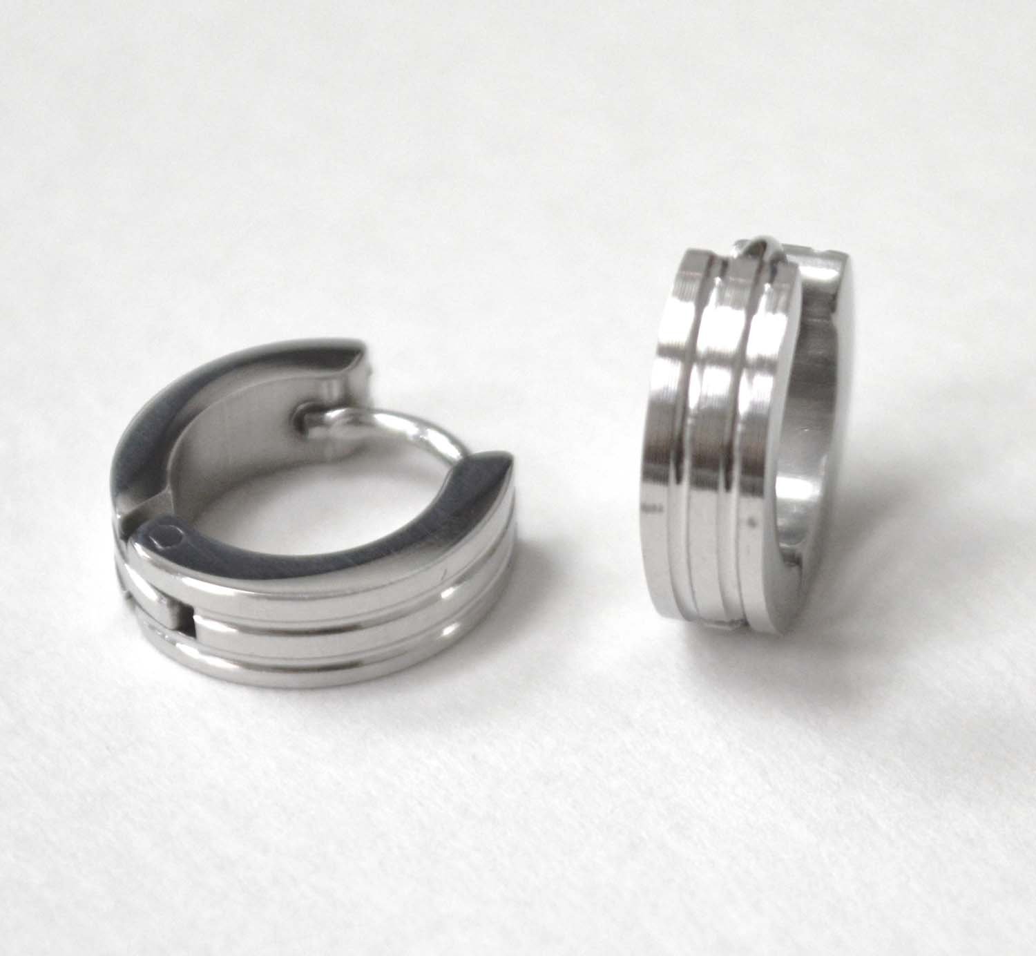Stainless Steel Huggies Earring 83-332S