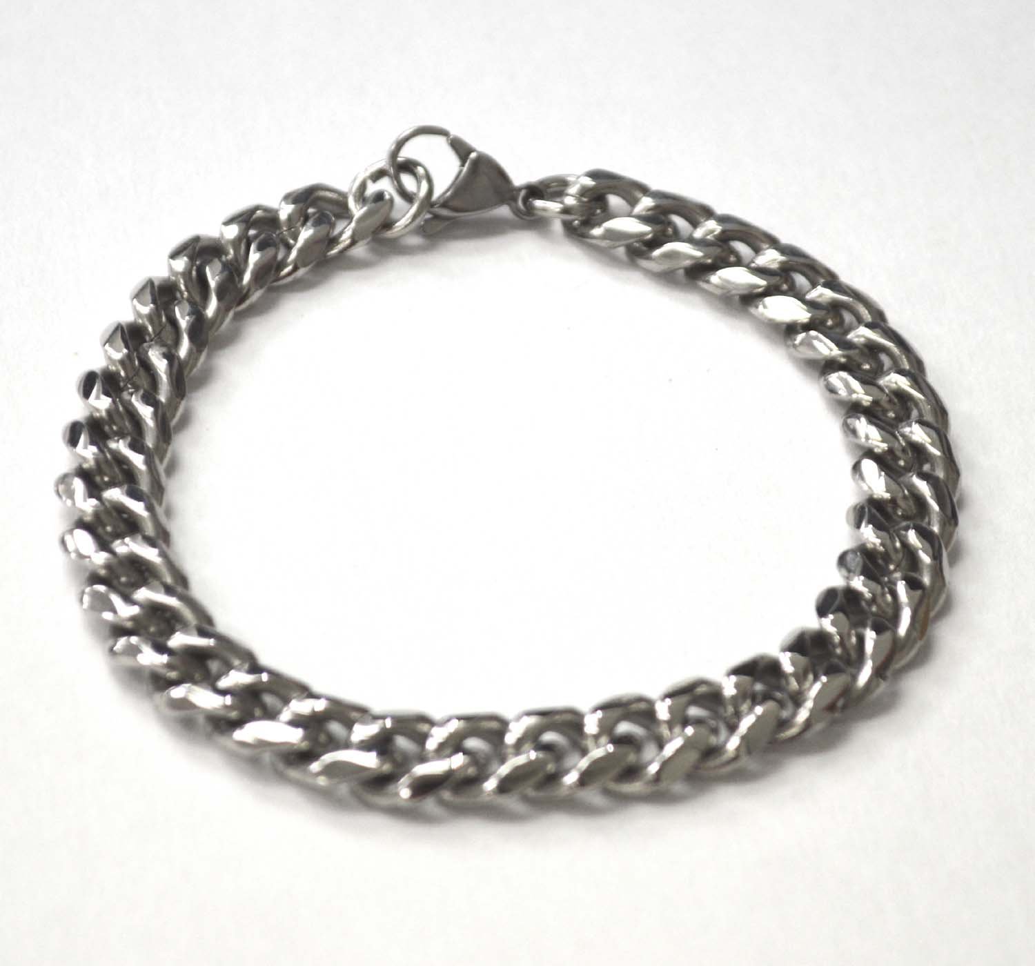 9mm Miami Cuban Stainless Steel Bracelet 84-239S-Mia-9