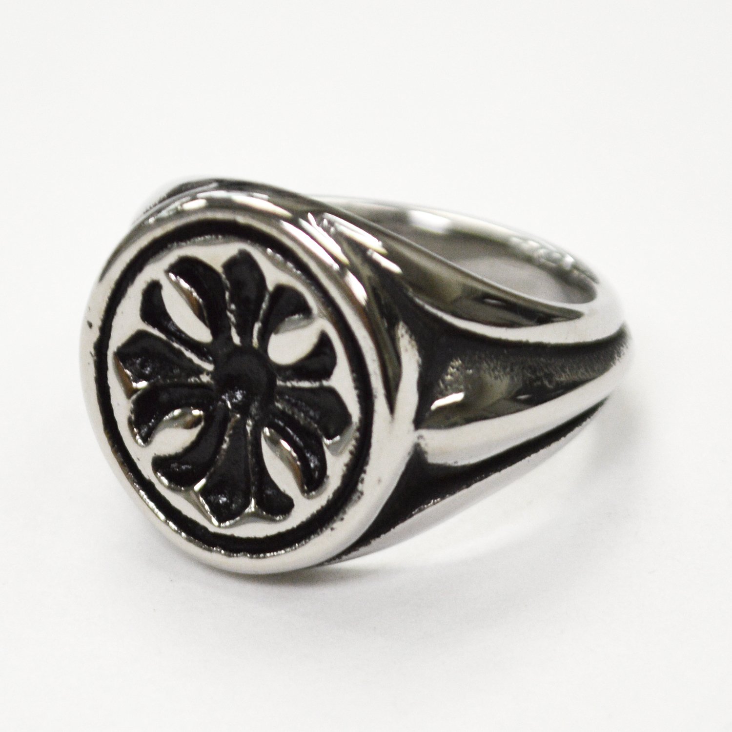 Maltese Cross Stainless Steel Ring 81-1337
