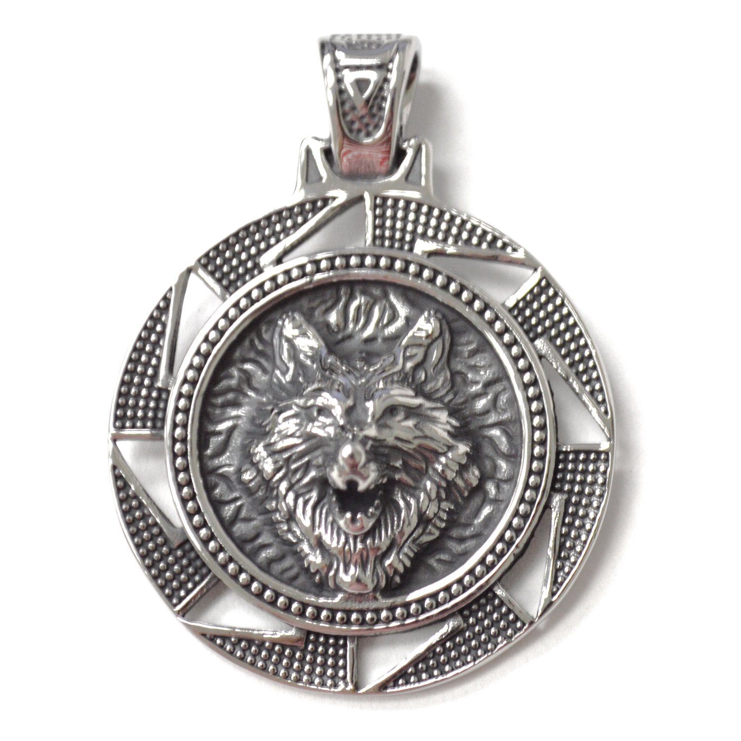 Wolf Head Stainless Steel Pendant 86-2999