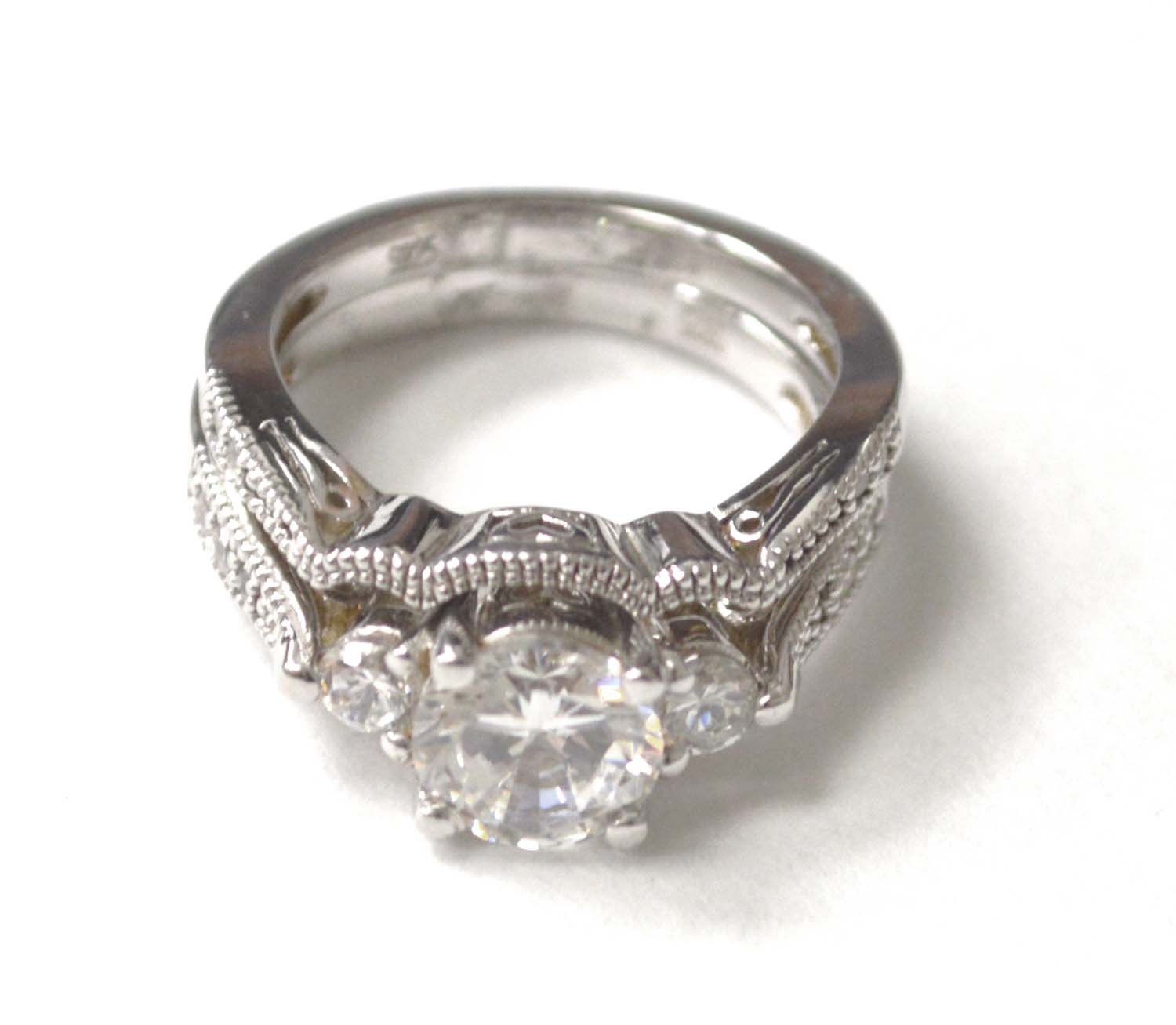 Wedding Set Ring Sterling Silver 51-2002