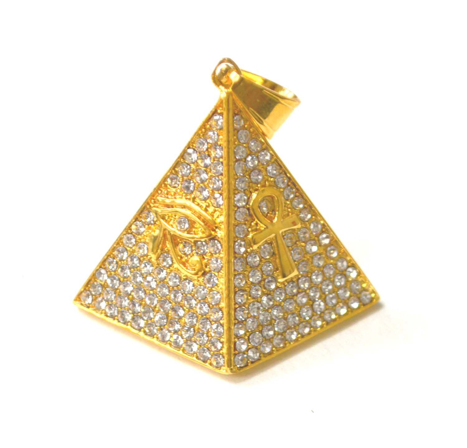 Pyramid Gold IP Plated Pendant 86-2602G