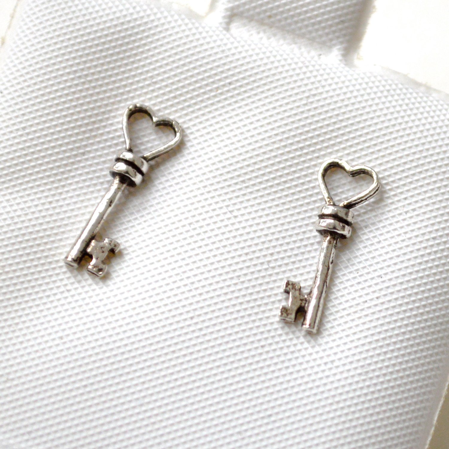 Key Stud Earring Sterling Silver 53-5108