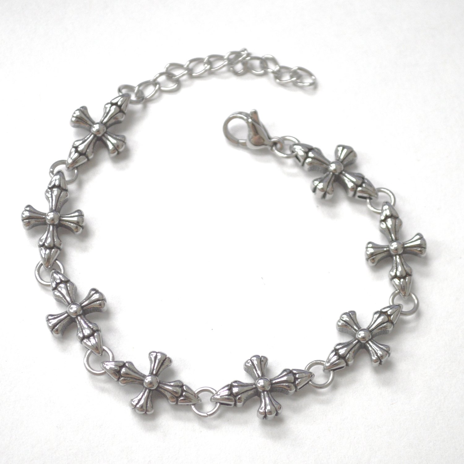 Chrome Hearts Link Stainless Steel Bracelet 84-1985.1