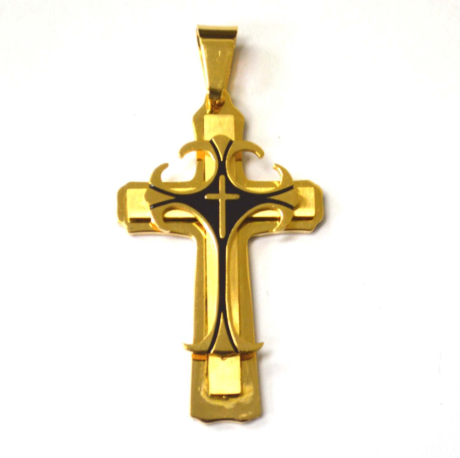 Cross  Gold Plated Pendant 86-1227G