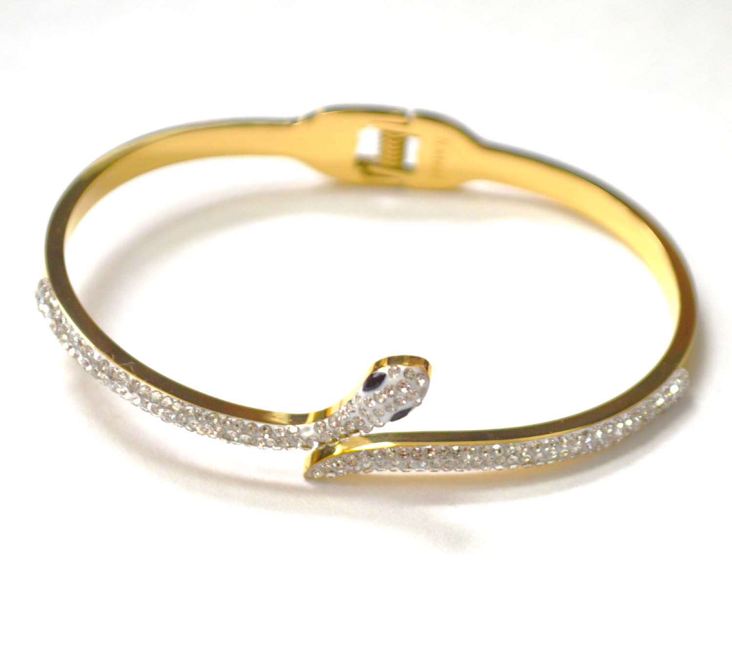 Snake Gold IP Plated Bangle 84-1830G
