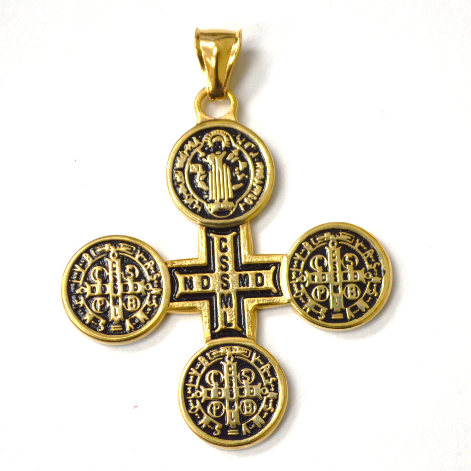 San Beneto Cross Gold Plated Pendant 86-2995G