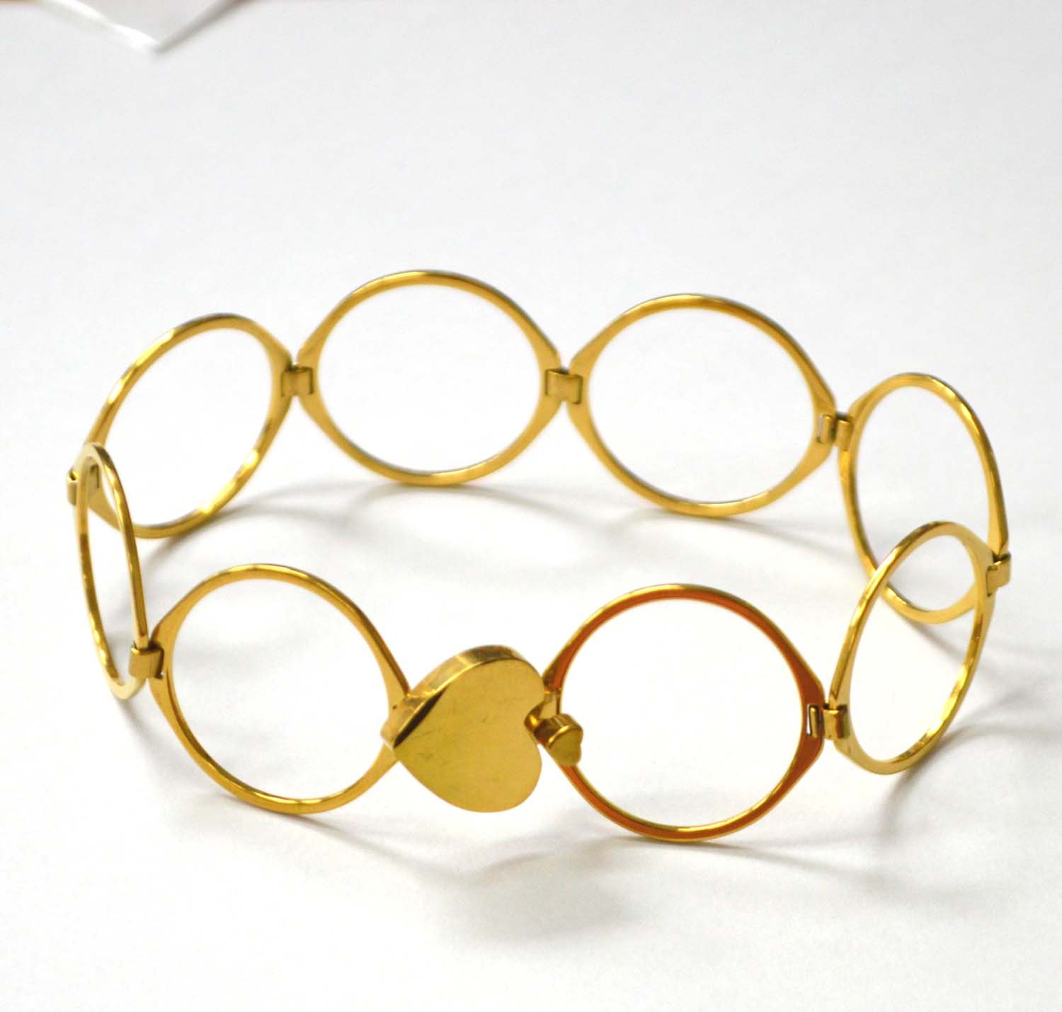 Designer Inspired Gold Plated Bracelet 84-1808G
