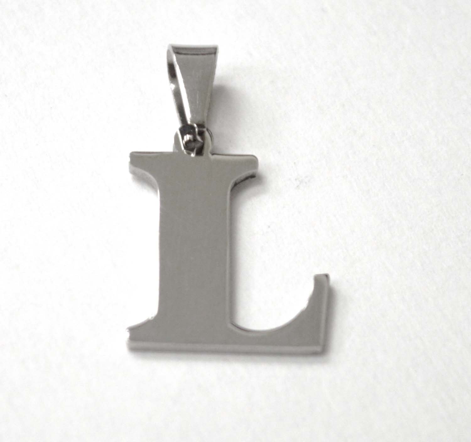 L Initial Stainless Steel Pendant 86-278-L
