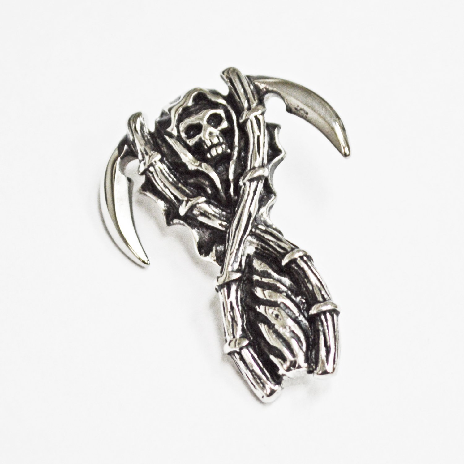 Grim Reaper Pendant Stainless Steel 86-1750-Sm