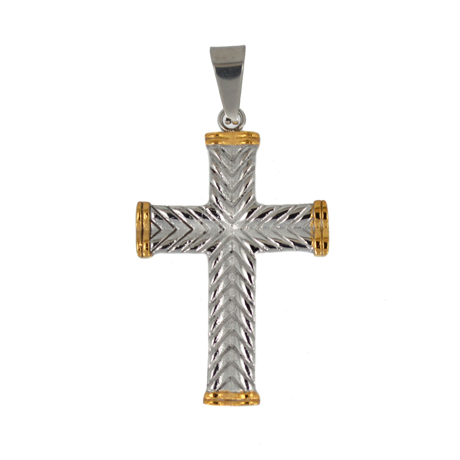 Cross 2 Tone Gold Plated Pendant 86-995-2T