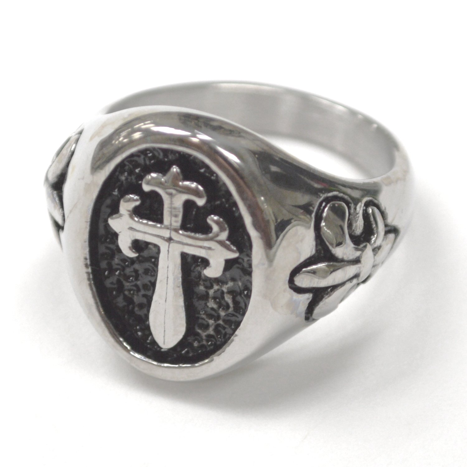 Cross Ring Stainless Steel 81-907