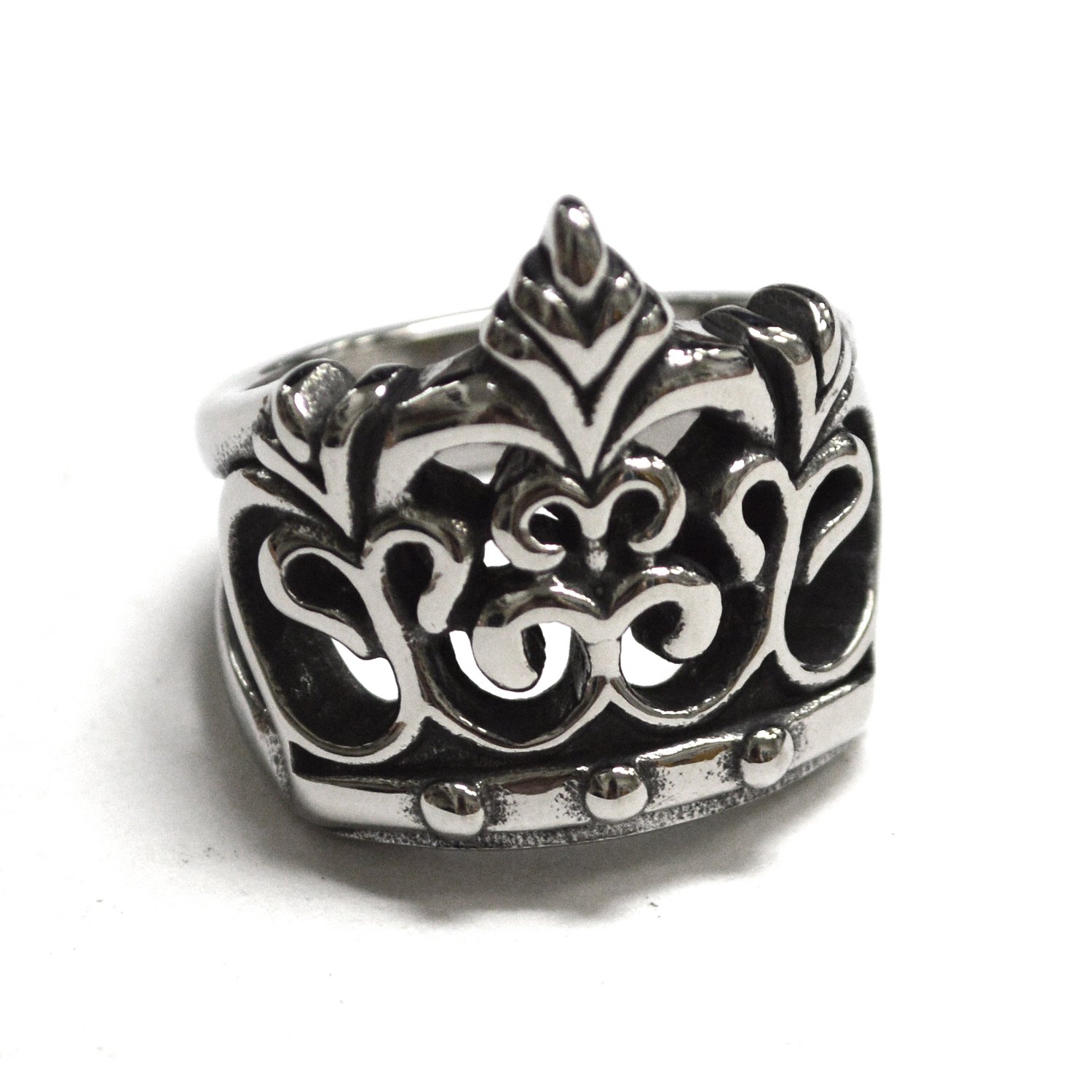 Crown Stainless Steel Ring 81-1412