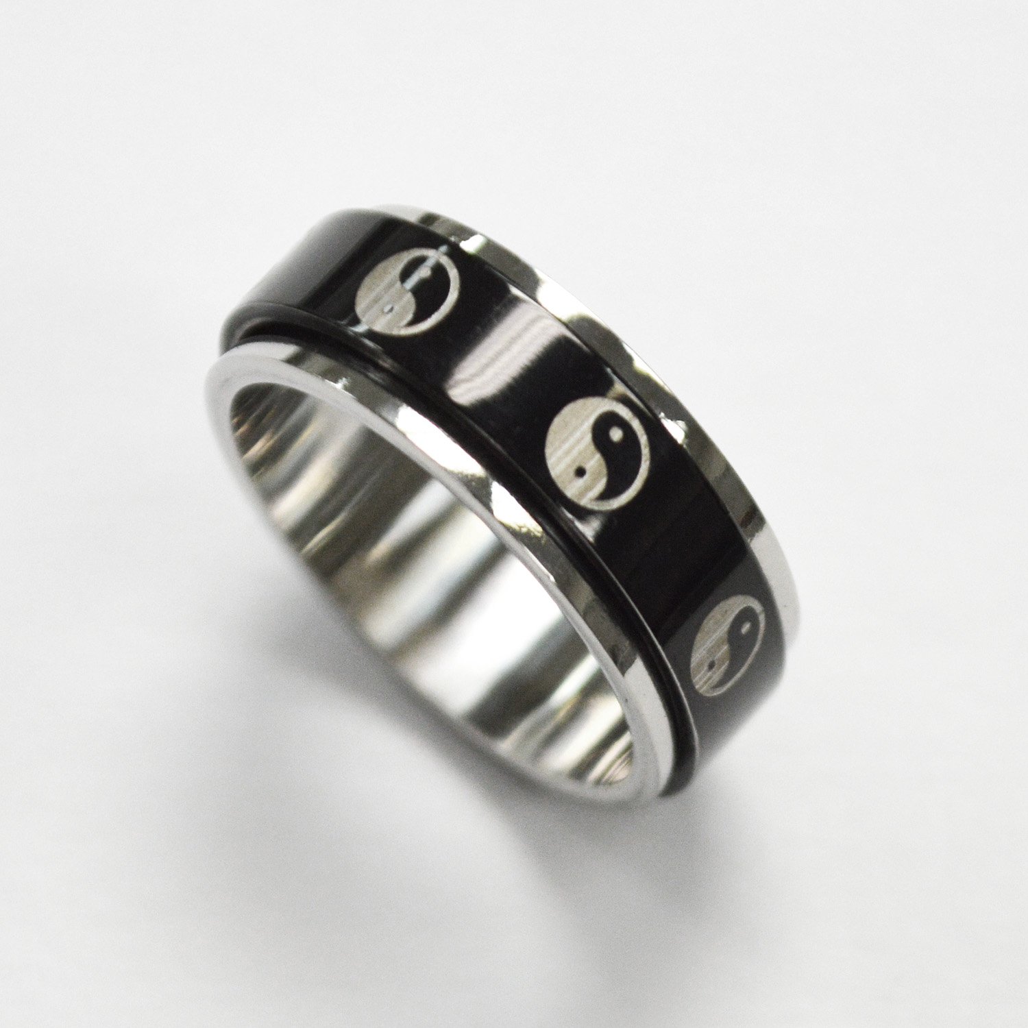 Ying and Yang Spinner Ring  81-1360