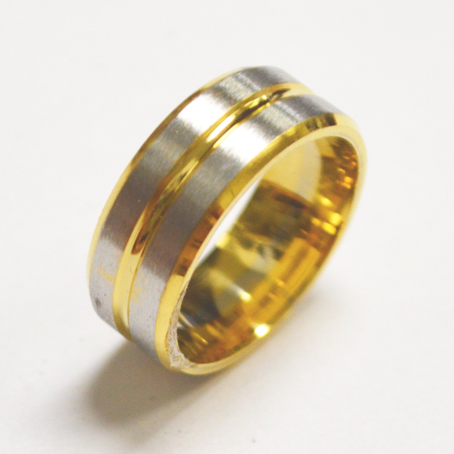 Glitter Gold IP Plated Ring 81-932