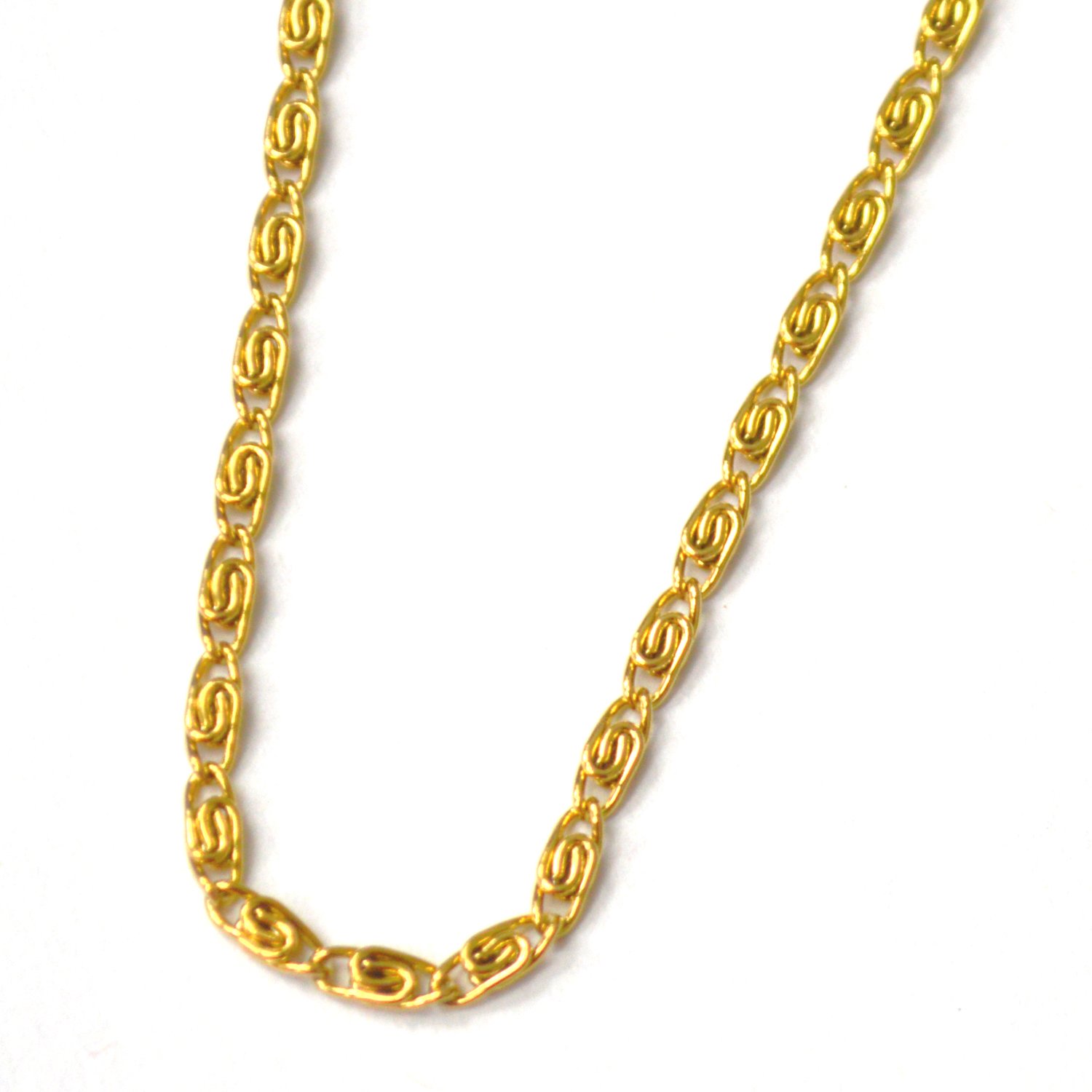 2.5mm Swirl Gold Plated Chain 85-146G (5/pkg)
