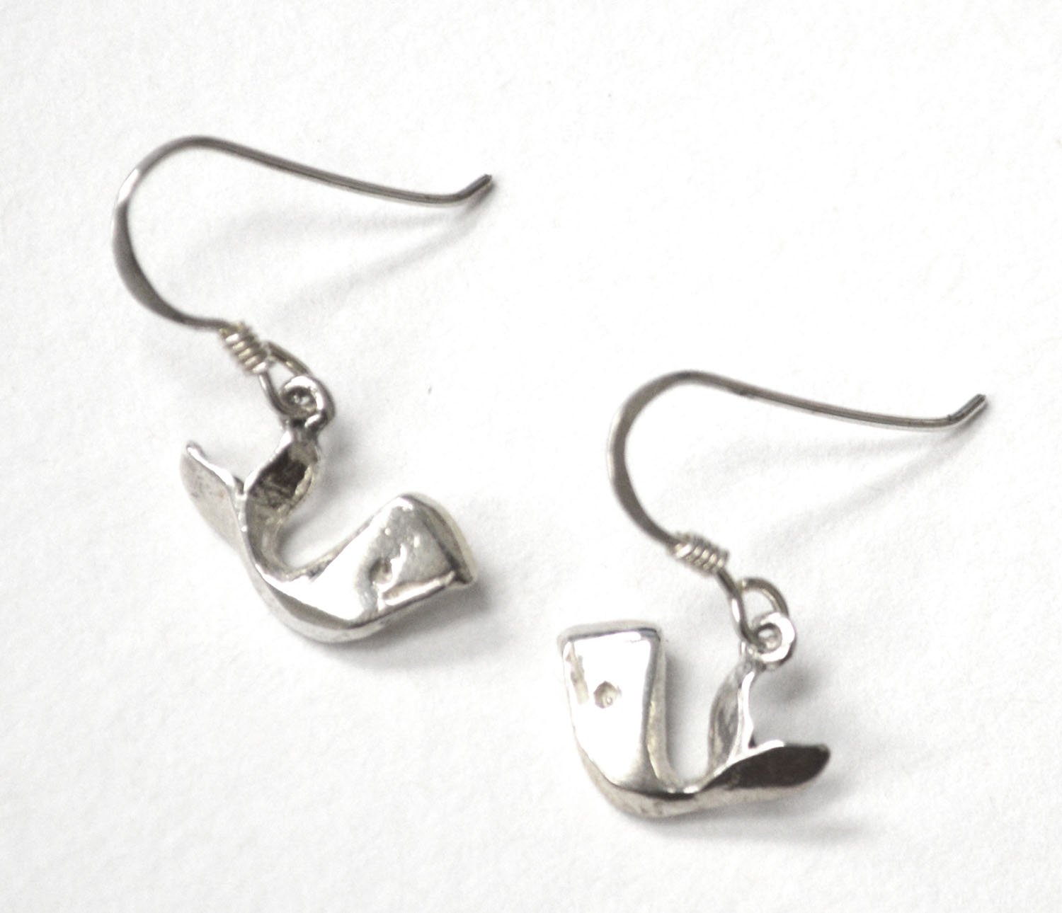 Whale Earrings Sterling Silver 53-1101