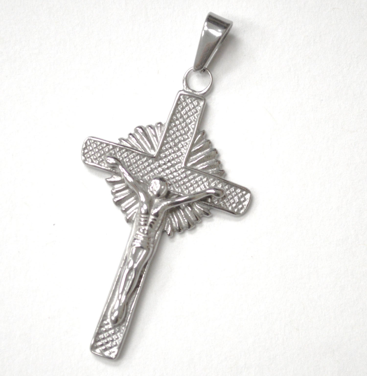 Crucifix Stainless Steel Pendant 86-2848