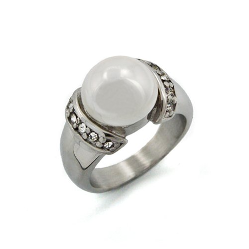 PEARL WITH STONE RING (11mm) 81-896