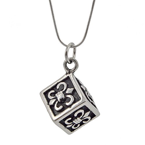 FLEUR DE LIS PRAYER BOX Pendant 86-1570