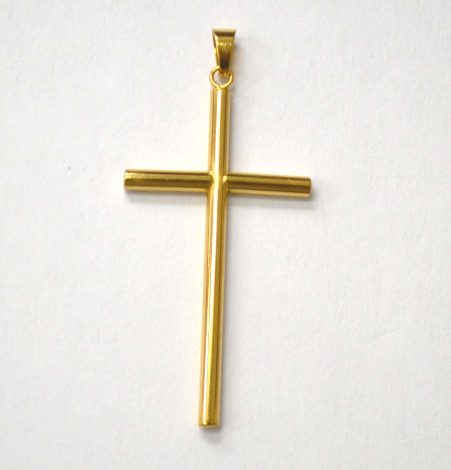 Cross Gold IP Plate Pendant 86-1002G-L