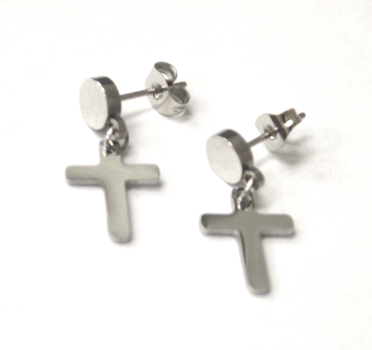Dangling Cross Stud 83-815S
