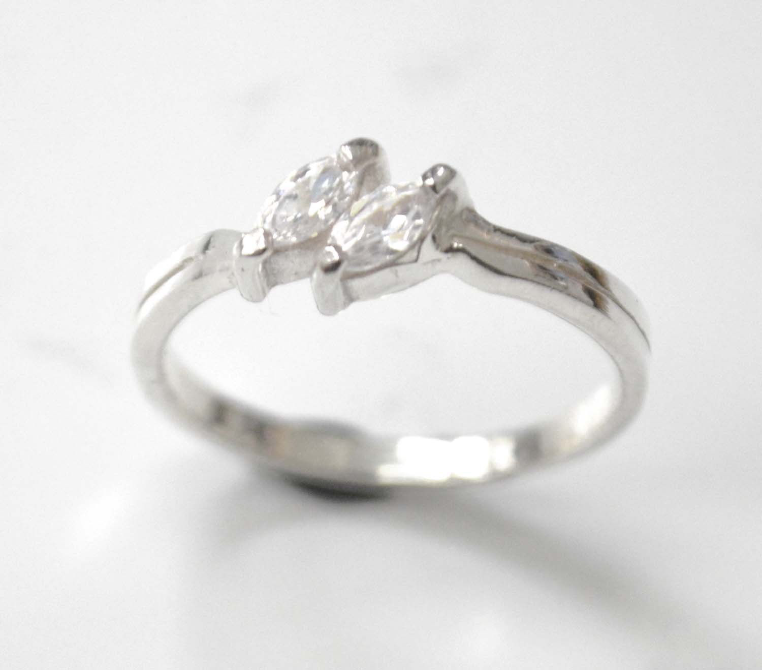 CZ Stone Ring Sterling Silver 51-2078