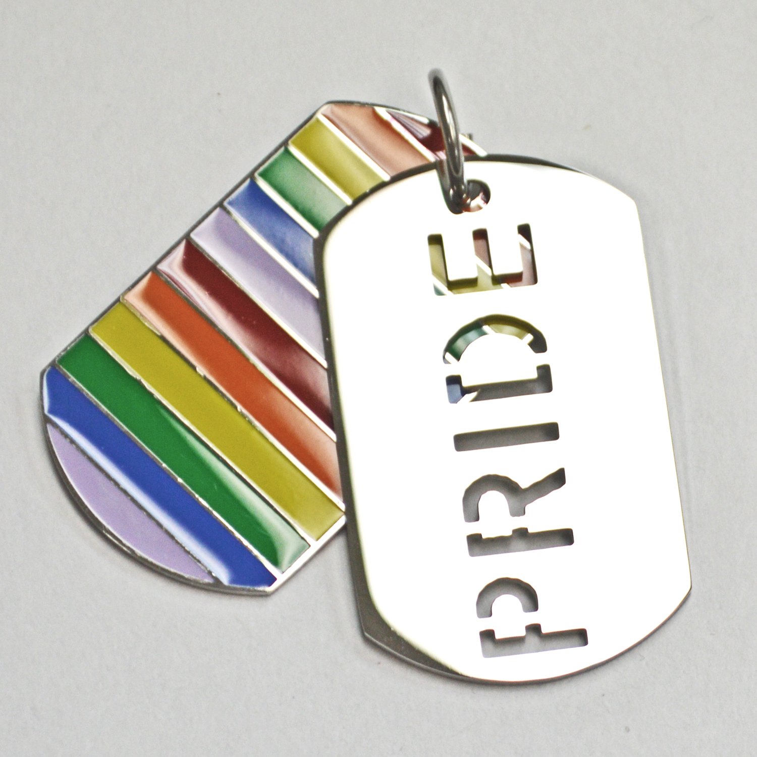 PRIDE Dog Tag Pendant 86-2221PR