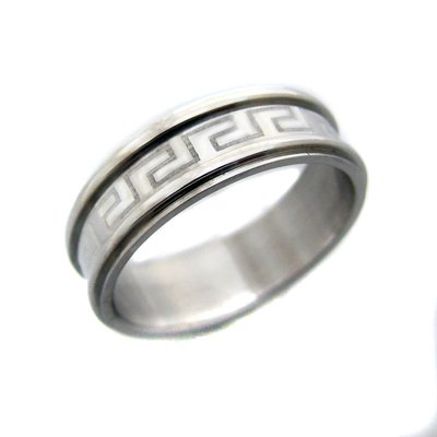 Greek Key Design Ring (6mm) 81-313