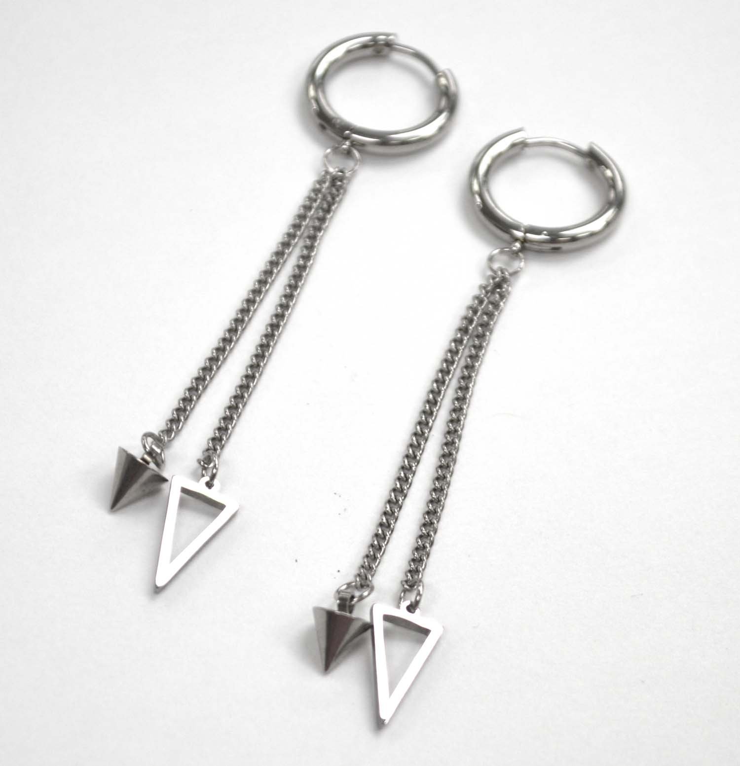 Stainless Steel Dangling Earring 83-832