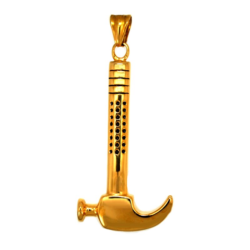 HAMMER Gold Plated Pendant(30x59mm)