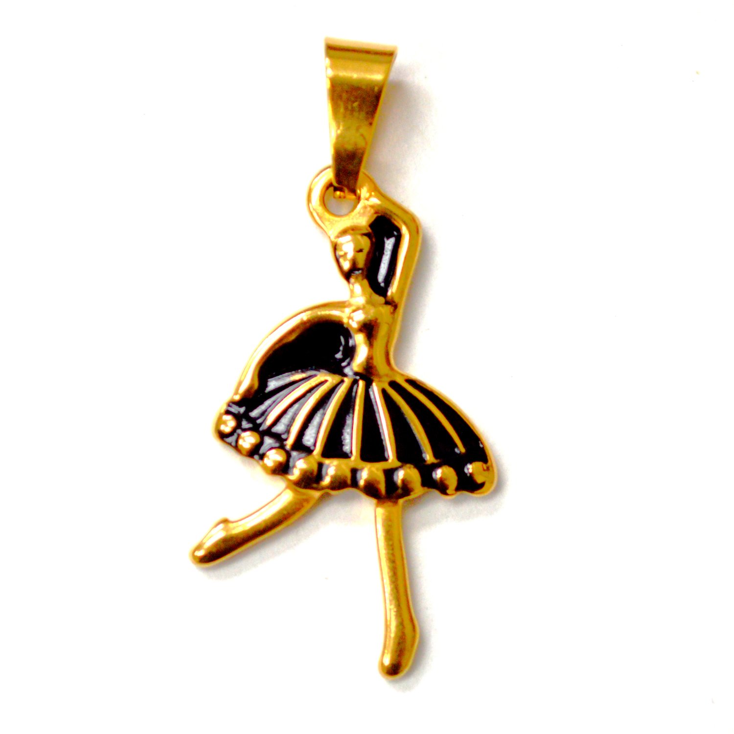 Ballerina Gold IP Plated Pendant 86-3072G