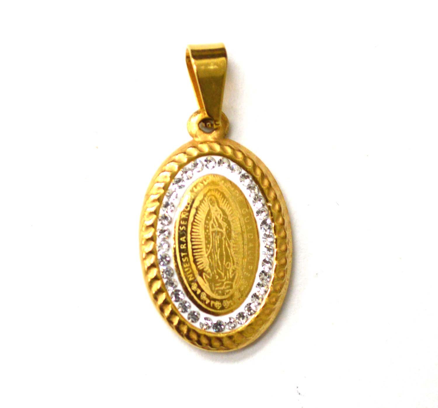 Nuestra Sn Guadalupe Gold Plated Pendant 86-2481G