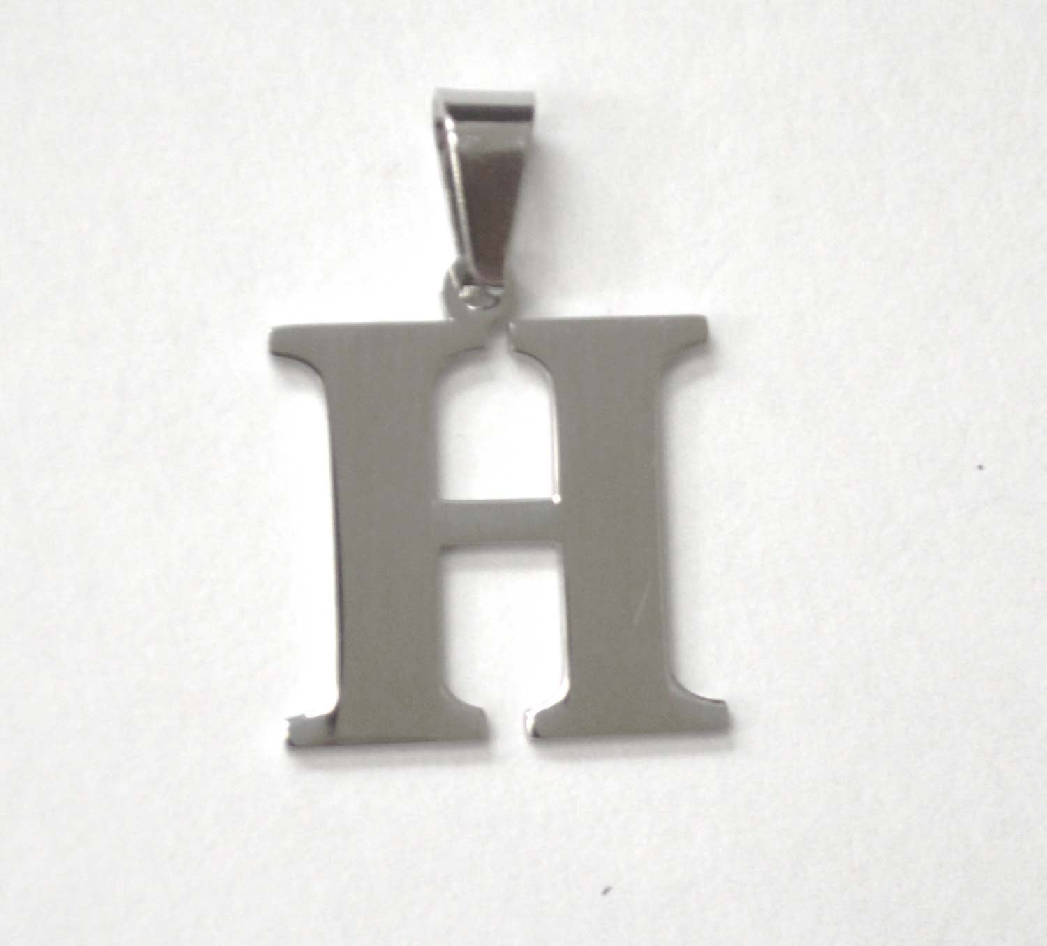 H Initial Stainless Steel Pendant 86-278-H
