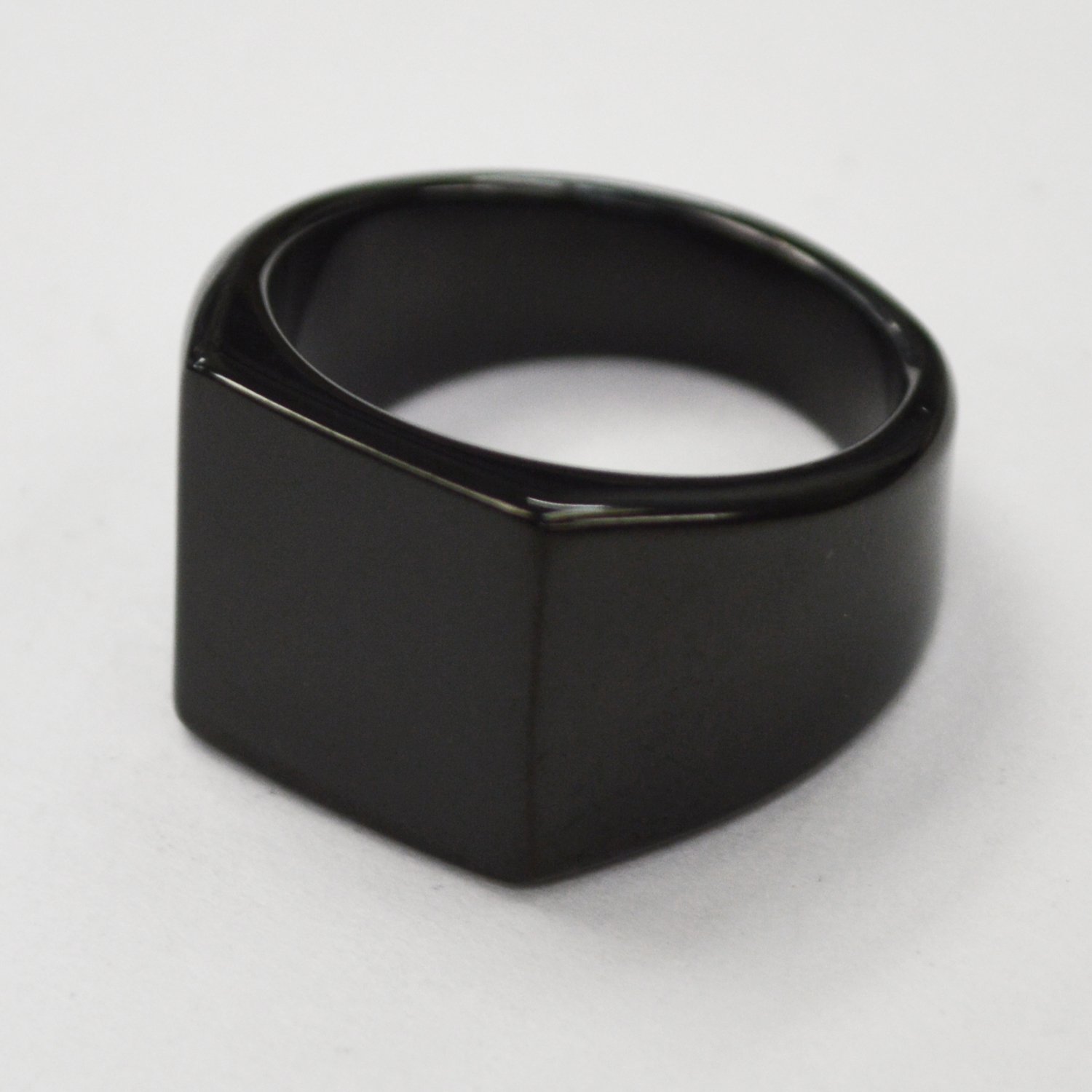 SIGNET Black Plated  Ring 81-1253B