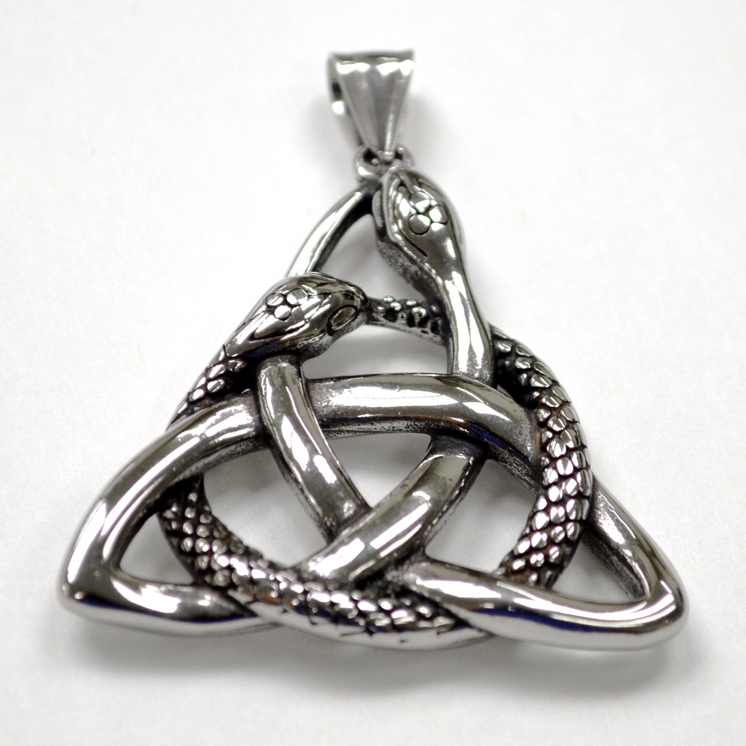 Triquetra Snake Stainless Steel Pendant 86-2923