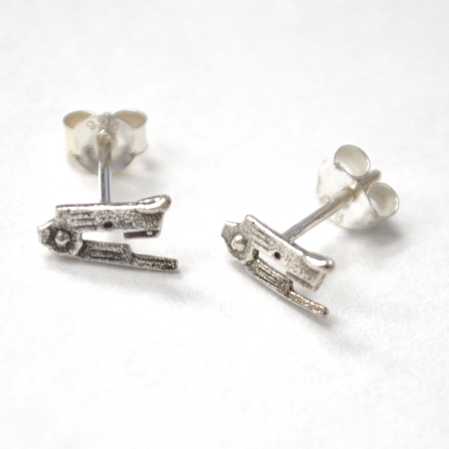 Stapler Stud Earring Sterling Silver 53-5301