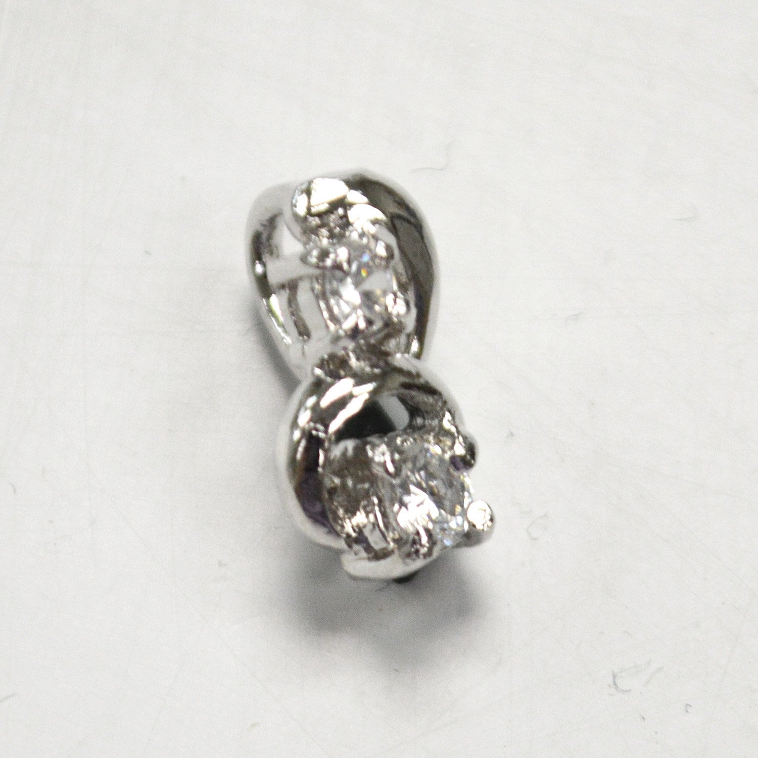 CZ Stone Pendant Sterling Silver 56-2238